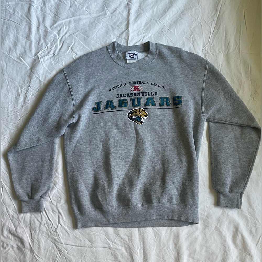 Jacksonville Jaguars NFL Large Gray Crewneck
